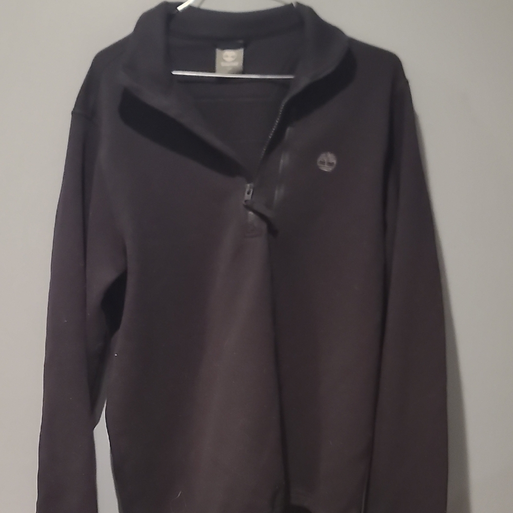 Timberland Men's Zip-Up Black Sweater